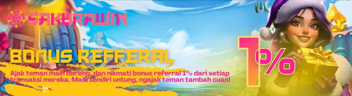 BONUS REFFERAL 1% SEUMUR HIDUP