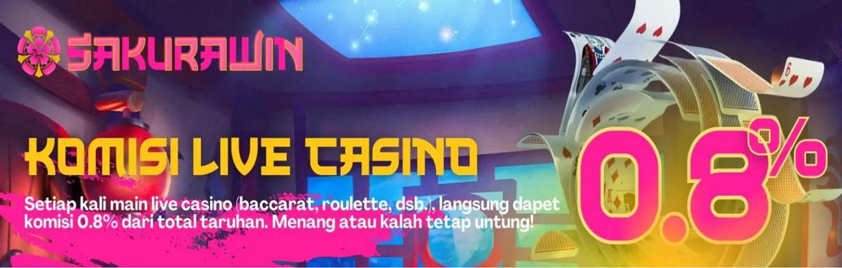 SakuraWin BONUS LIVE CASINO 0.8%
