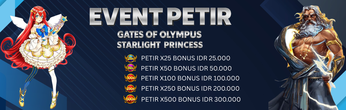 EVENT PETIR GATES OF OLYMPUS DAN STARLIGHT PRINCES